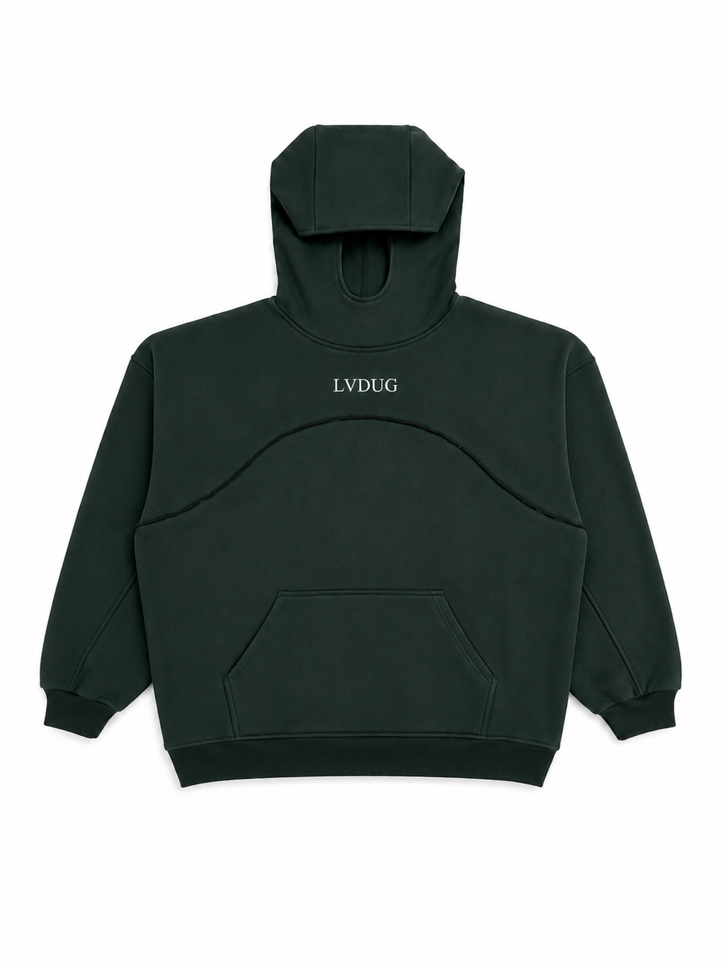 Polerón Oversize Heavyweight Verde con Cuello / LVDUG®