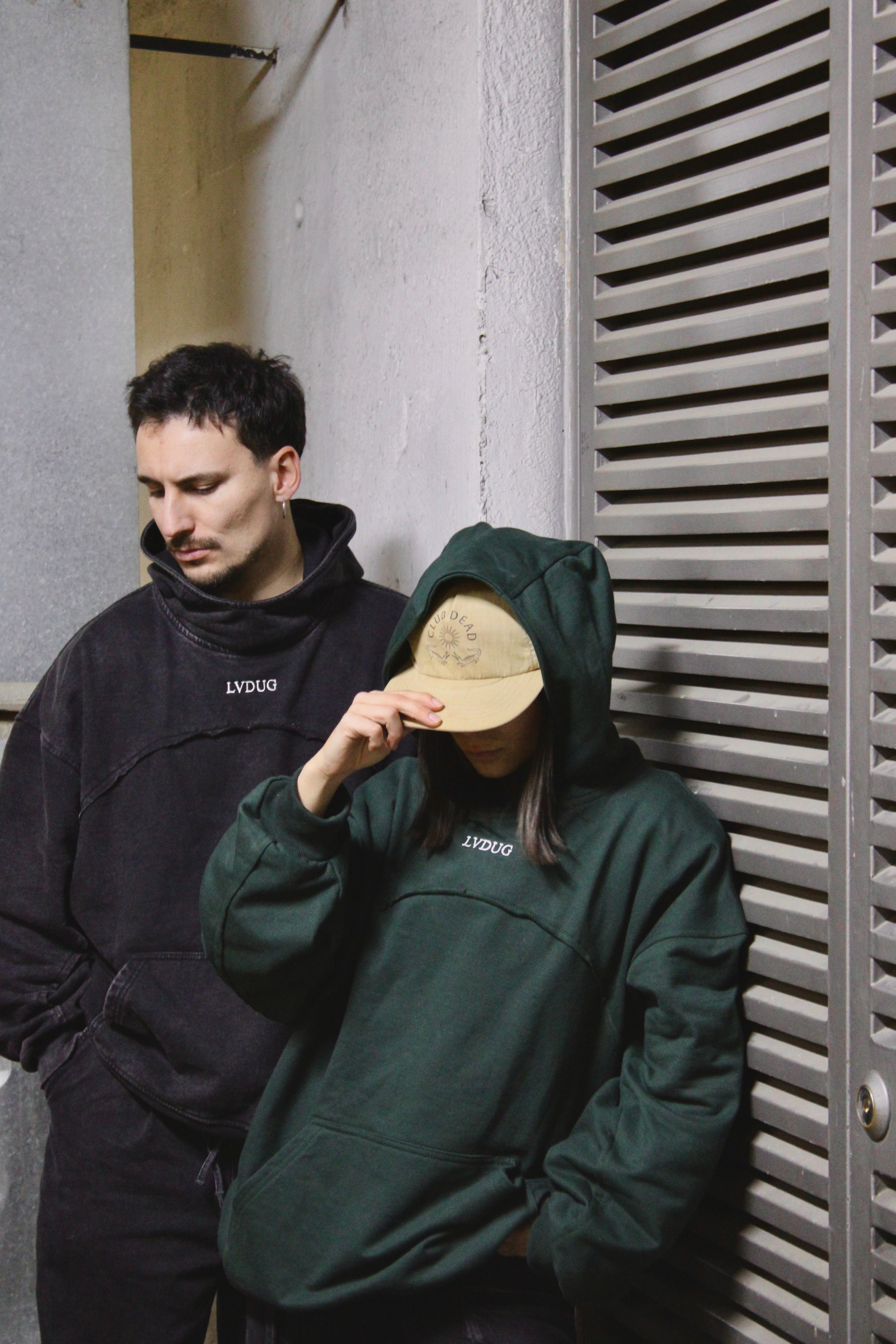 Polerón Oversize Heavyweight Verde con Cuello / LVDUG®