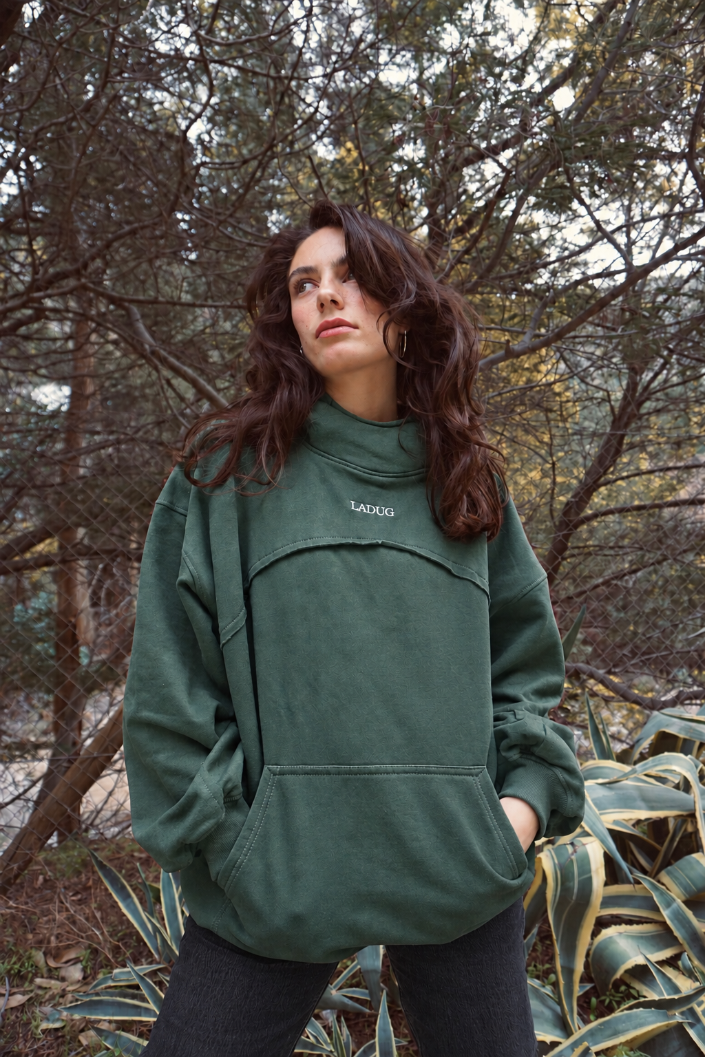 Poleron Oversize Heavyweight Verde | LΛDUG®