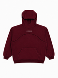 Polerón Oversize Heavyweight Rojo Burdedo con Cuello / LVDUG®