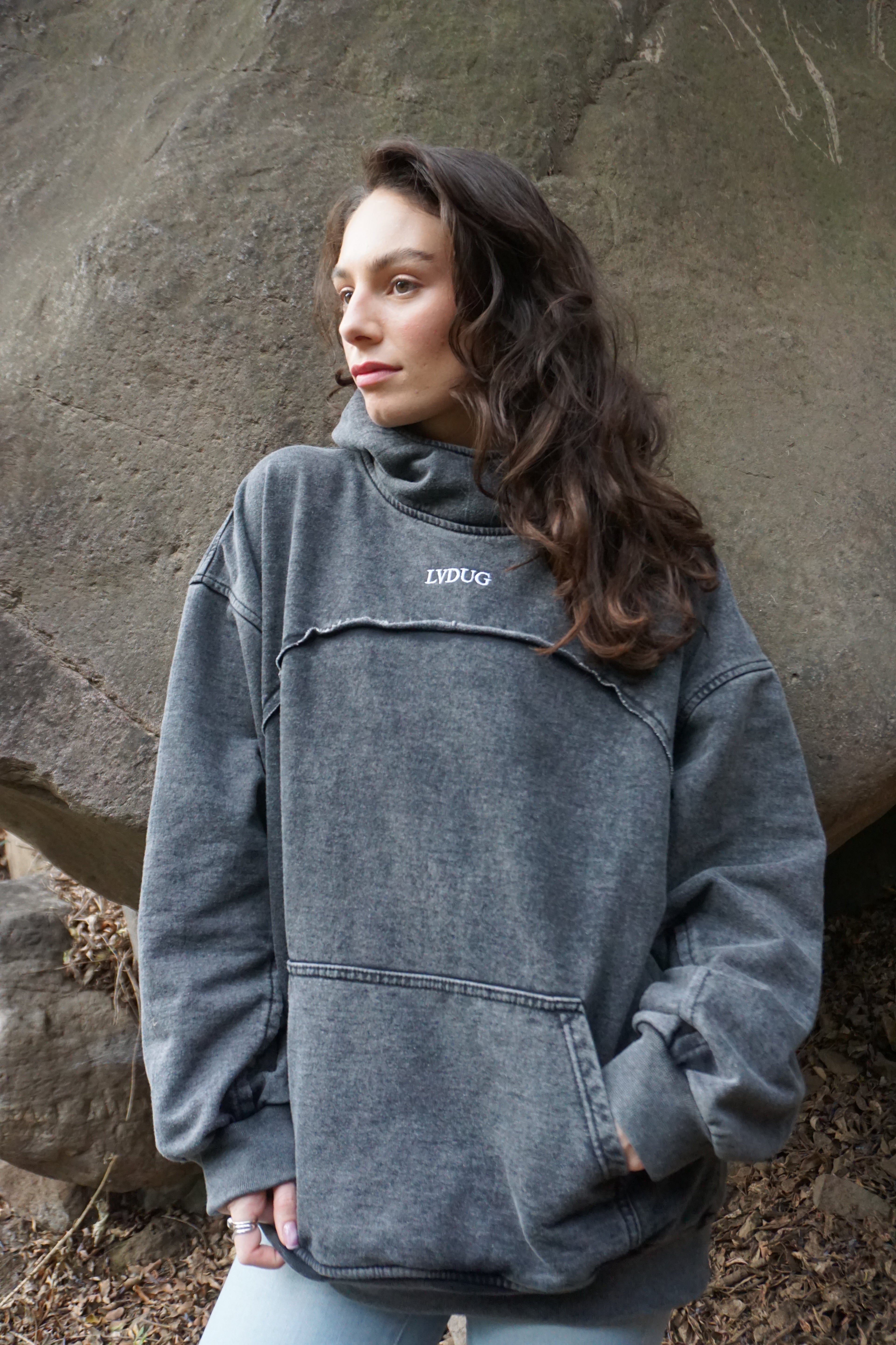 Poleron Heavyweight Hoodie Neck Gris| LVDUG®