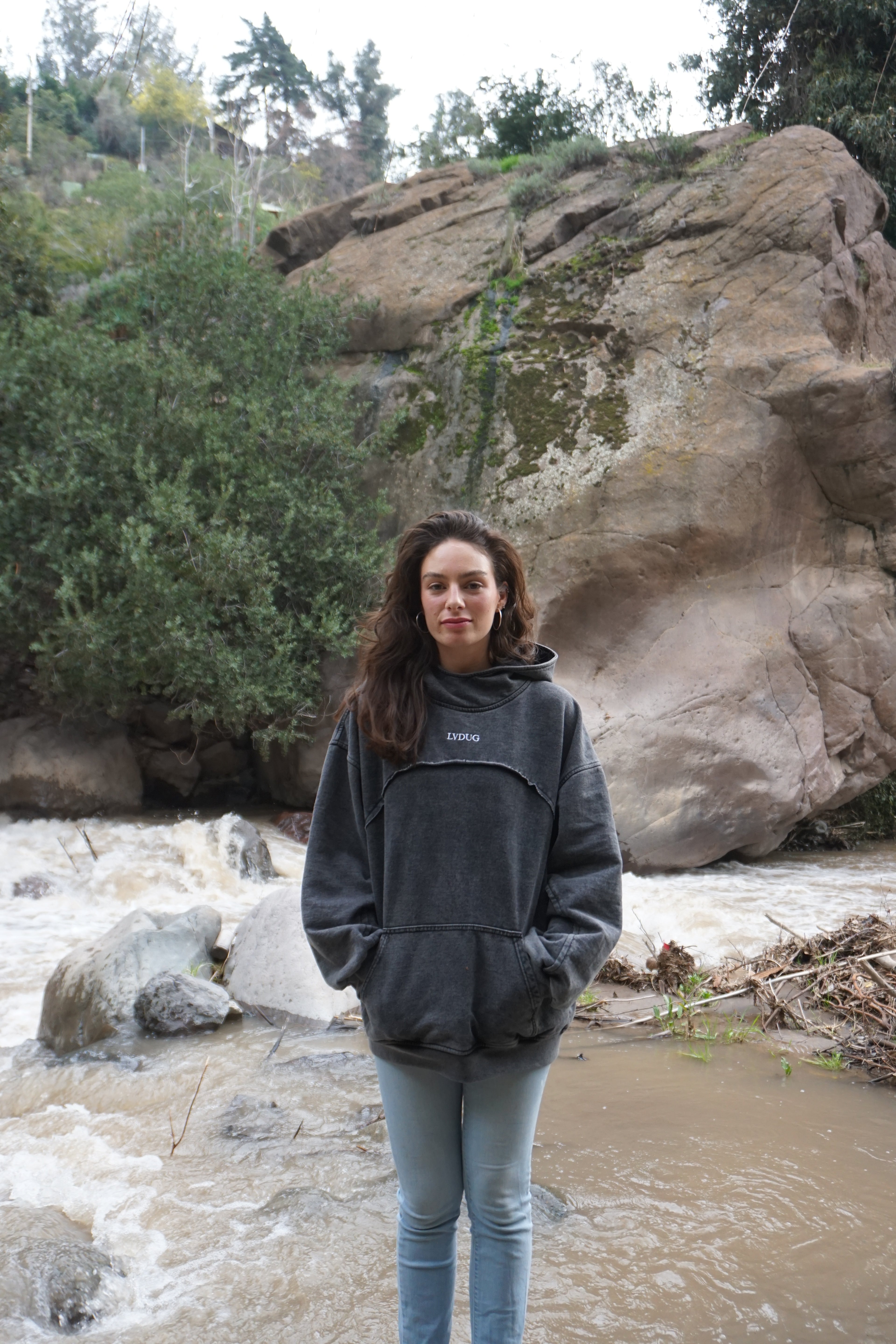 Poleron Heavyweight Hoodie Neck Gris| LVDUG®