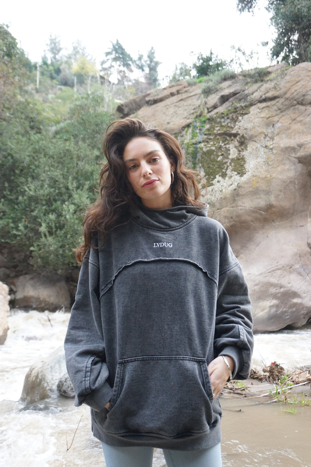 Poleron Heavyweight Hoodie Neck Gris| LVDUG®