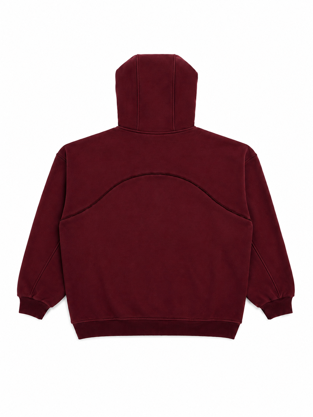 Polerón Oversize Heavyweight Rojo Burdedo con Cuello / LVDUG®